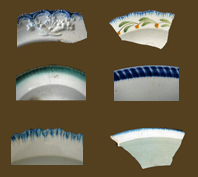 Thumbnail images of edged wares with different pattern styles.